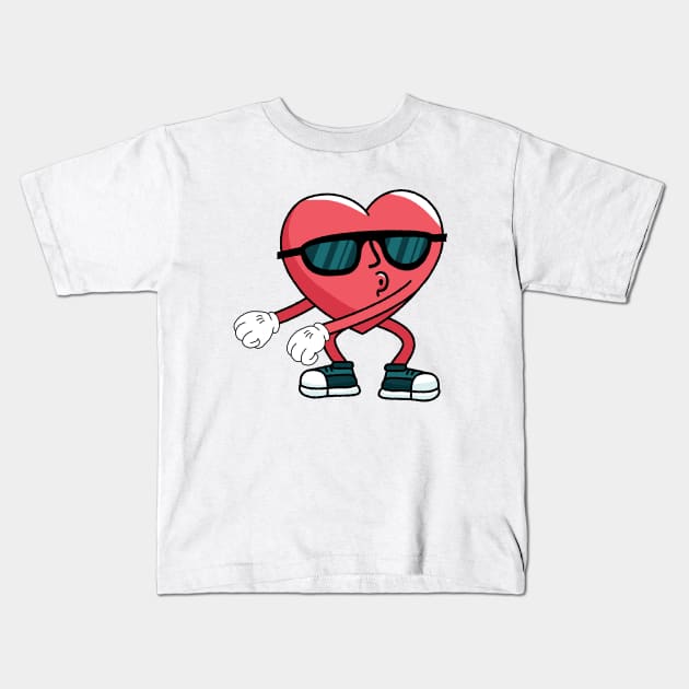 Funny Floss Heart Valentine Day For men women Boys Gifts Kids T-Shirt by barranshirts